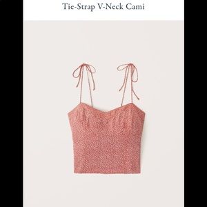Abercrombie tie strap v neck cami